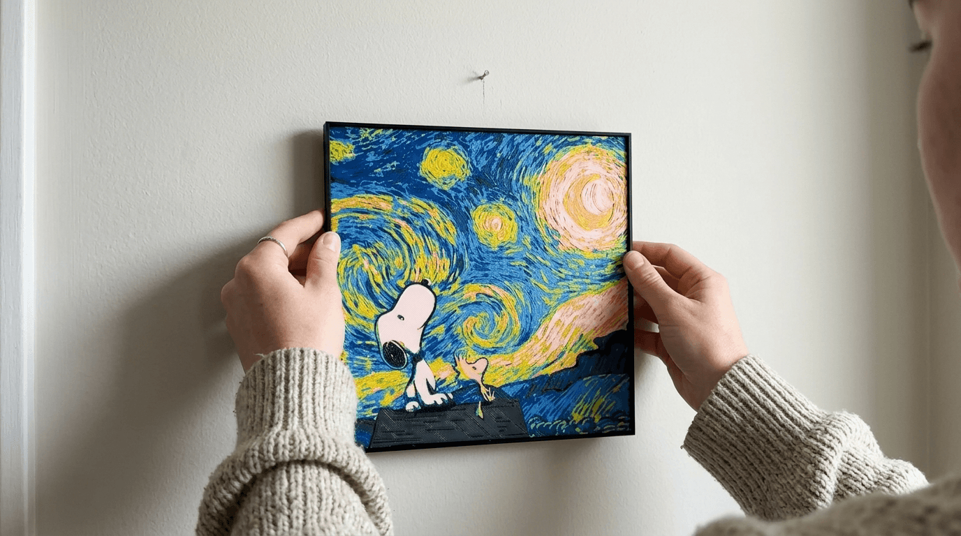 How to Display 3D Printed Art at Home