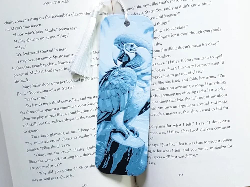 Bookmark, Parrot, Hueforge by Dame Jo HueForge model: Bookmark, Parrot, Hueforge by Dame Jo