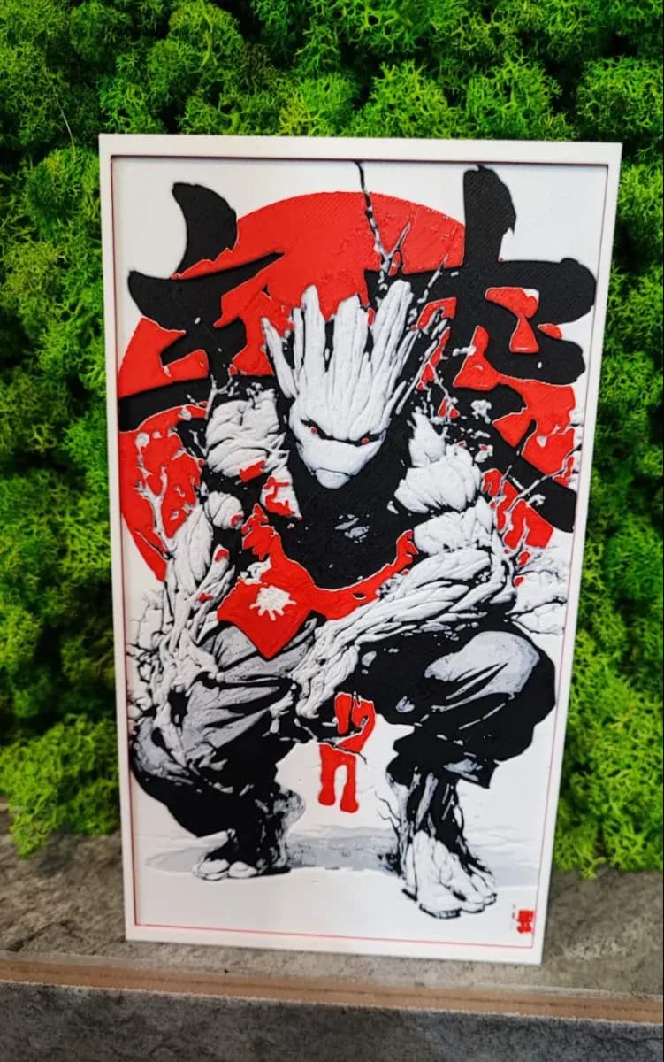 Samurai Groot by Garuda3D HueForge model: Samurai Groot by Garuda3D