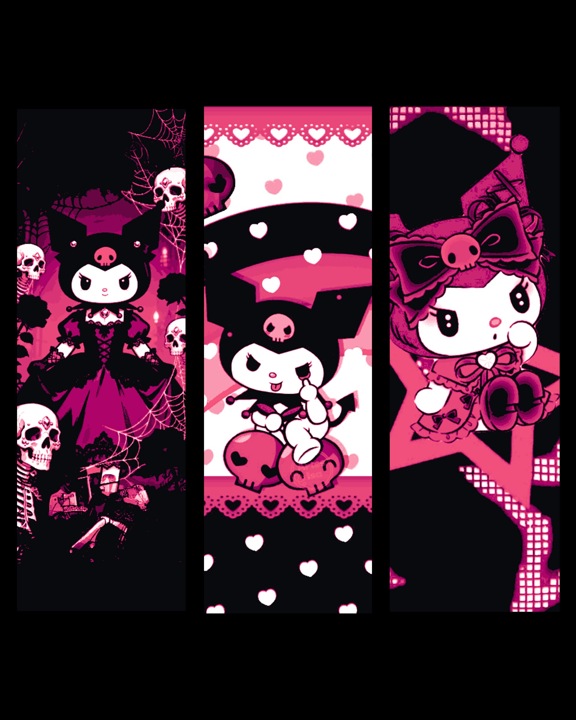 Fan art bookmarks celebrating the dark fun character from Hello Kitty - Kuromi by BooneCo3d HueForge model: Fan art bookmarks celebrating the dark fun character from Hello Kitty - Kuromi by BooneCo3d