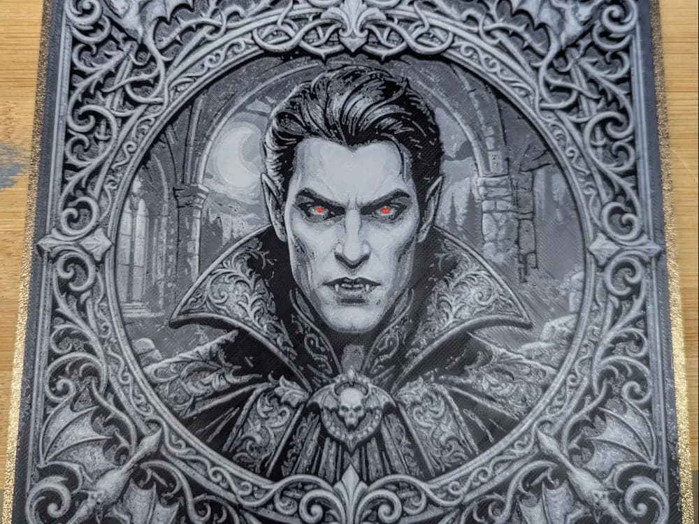 hueforge vampire by ZombiePaint3D HueForge model: hueforge vampire by ZombiePaint3D