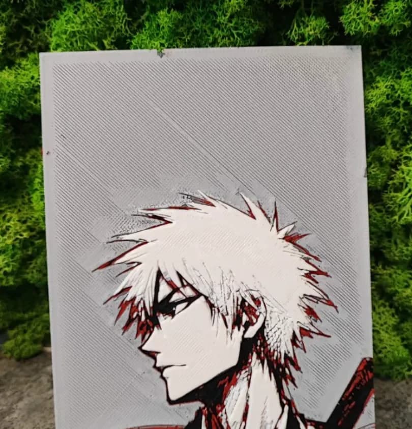Ichigo Bleach by Garuda3D HueForge model: Ichigo Bleach by Garuda3D