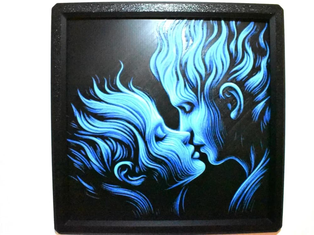 HueForge model: Blue lovers Hueforge by Chris B