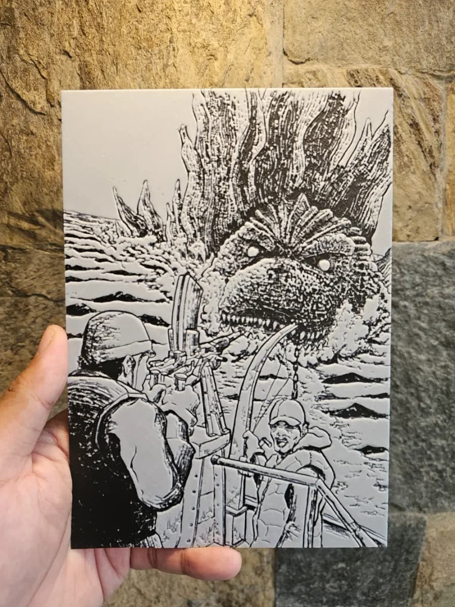 HueForge model: Godzilla Minus One Boat Chase 2 Hueforge by Loki