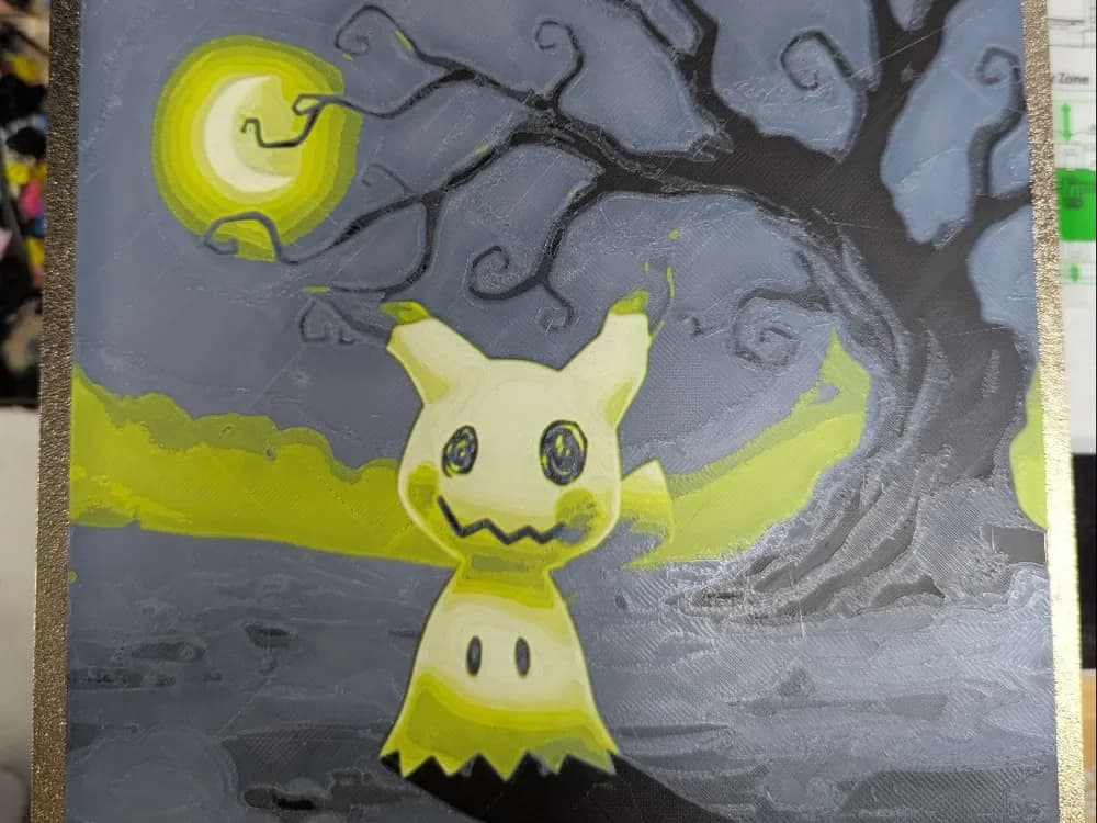Hueforge mimiqui v2 Mimikyu by ZombiePaint3D HueForge model: Hueforge mimiqui v2 Mimikyu by ZombiePaint3D