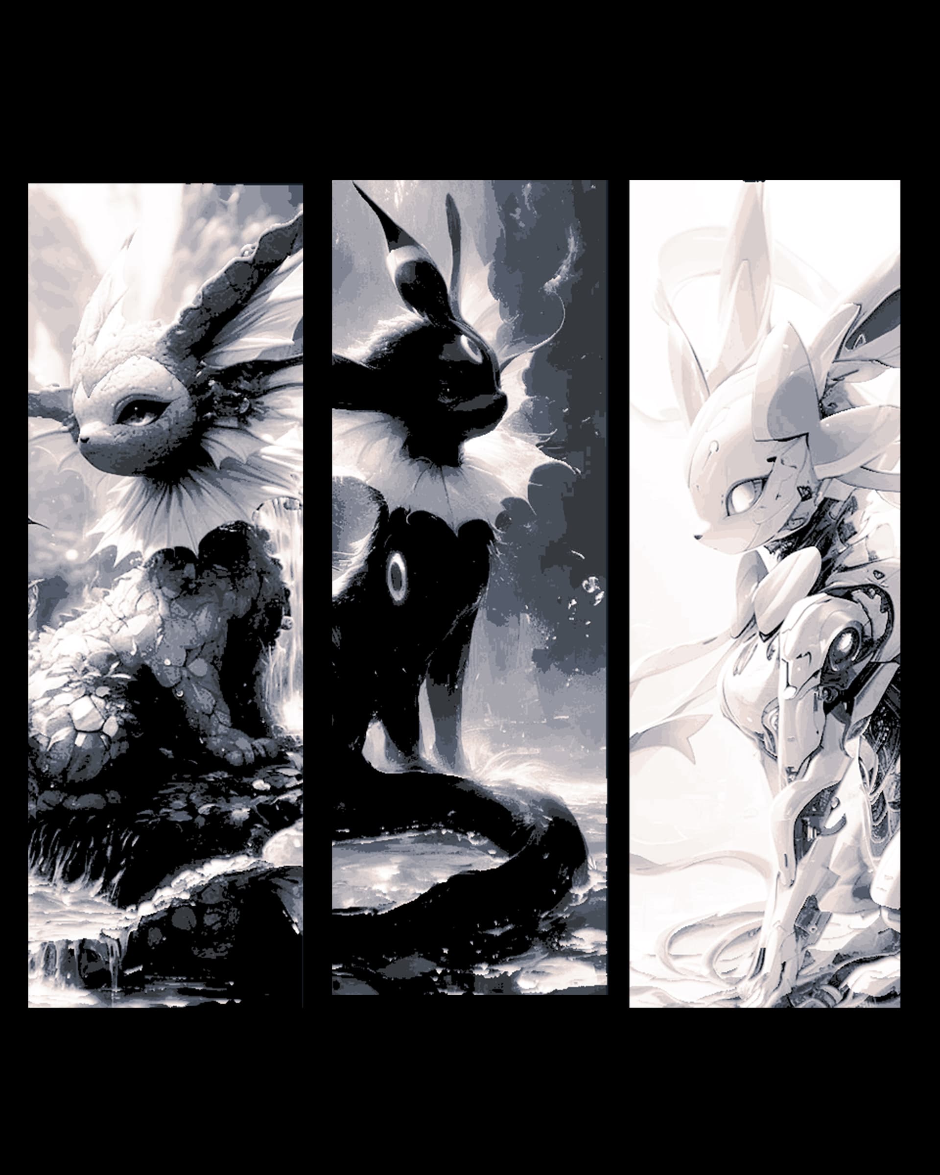 Various evolutions of the mythical creature - Set of bookmarks by BooneCo3d HueForge model: Various evolutions of the mythical creature - Set of bookmarks by BooneCo3d