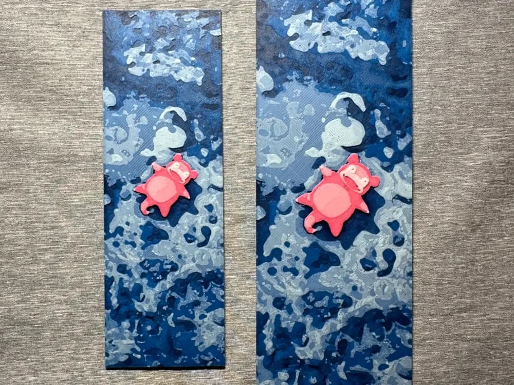 Slowpoke Hueforge Bookmark - 2 sizes by Hey Ben HueForge model: Slowpoke Hueforge Bookmark - 2 sizes by Hey Ben