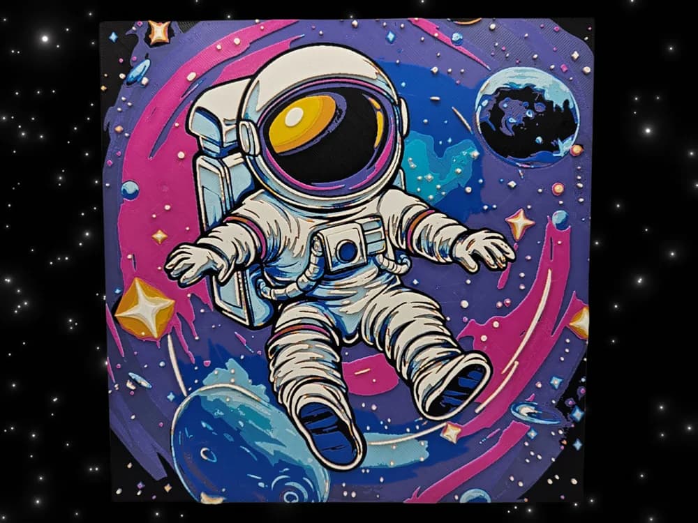 HueForge model: Space Man by BusyKikiBee