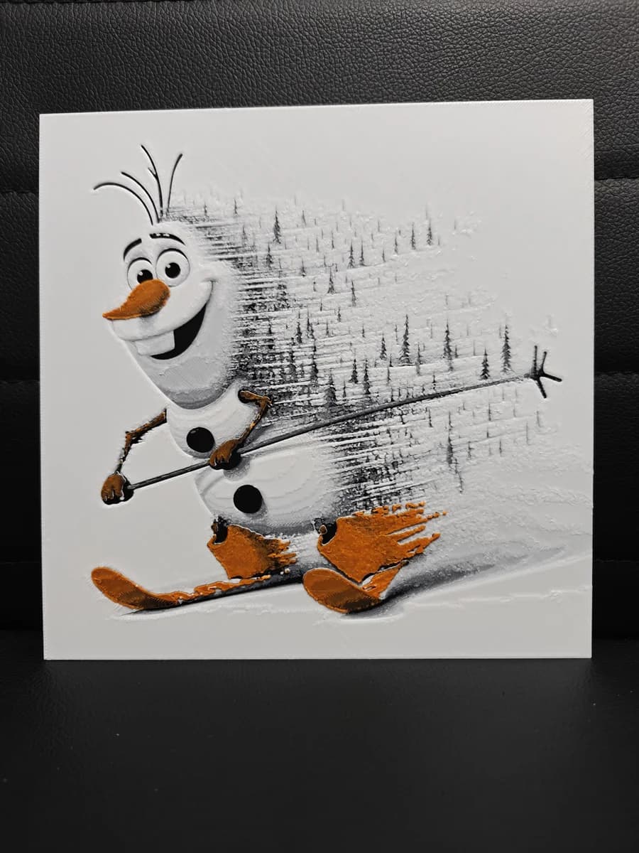 Olaf by TheHueforgeLady HueForge model: Olaf by TheHueforgeLady