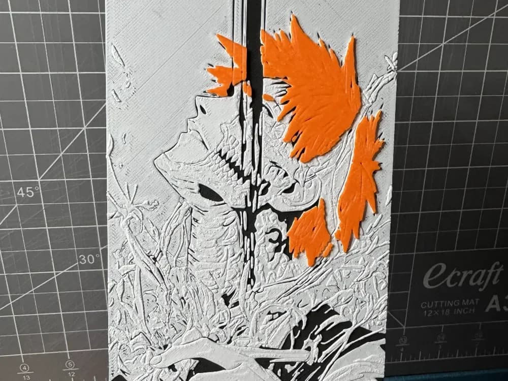 4x8 Hueforge of Ichigo Kurosaki from bleach