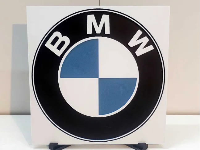 Logo BMW by Poly3D HueForge model: Logo BMW by Poly3D
