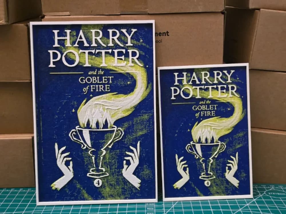 Harry Potter and the Goblet of Fire Poster by Lumpy3D HueForge model: Harry Potter and the Goblet of Fire Poster by Lumpy3D