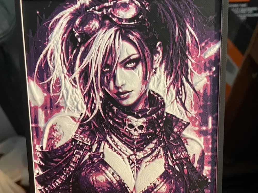 SteamPunk Harley Quin V3 Hueforge by Advancedtechworldwide HueForge model: SteamPunk Harley Quin V3 Hueforge by Advancedtechworldwide