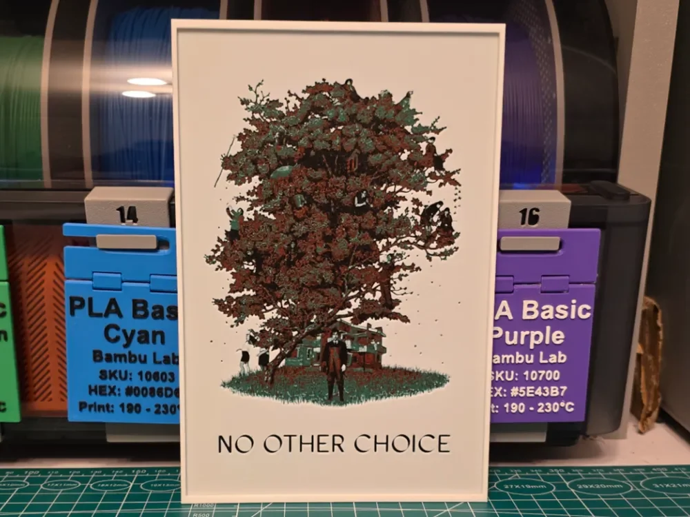 No Other Choice Movie Poster - Hueforge Art by Lumpy3D HueForge model: No Other Choice Movie Poster - Hueforge Art by Lumpy3D