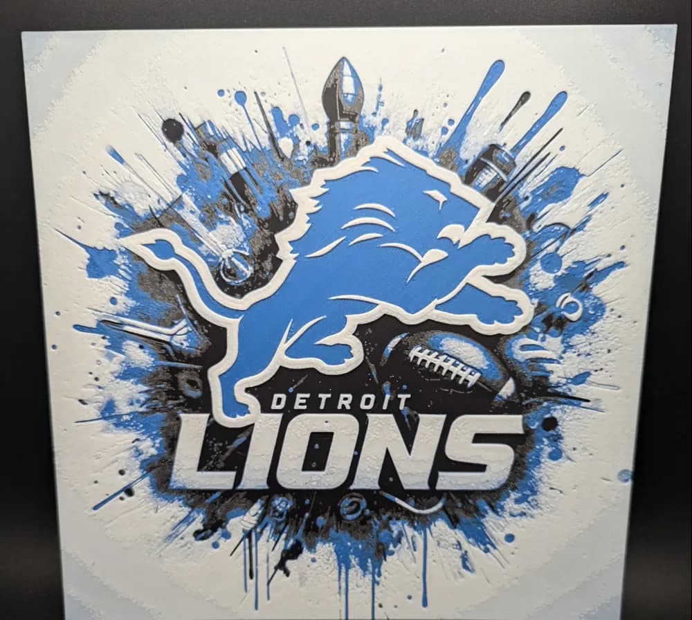 HueForge model: Detroit Lions Hueforge by the_bearded_jedi