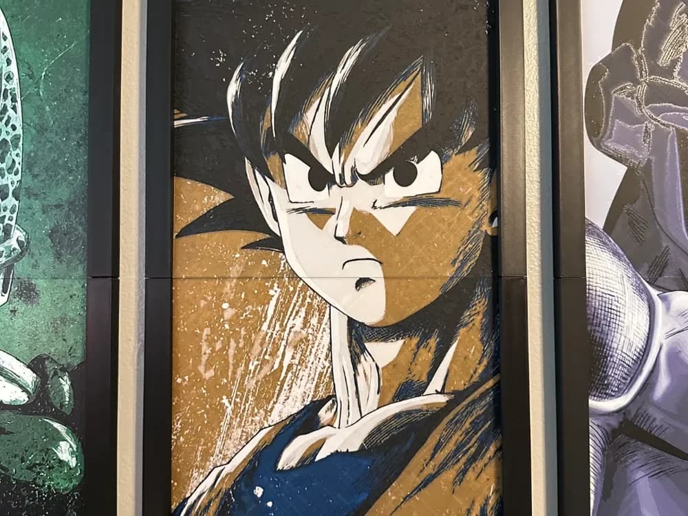 Goku 2-piece Hueforge by Hey Ben HueForge model: Goku 2-piece Hueforge by Hey Ben