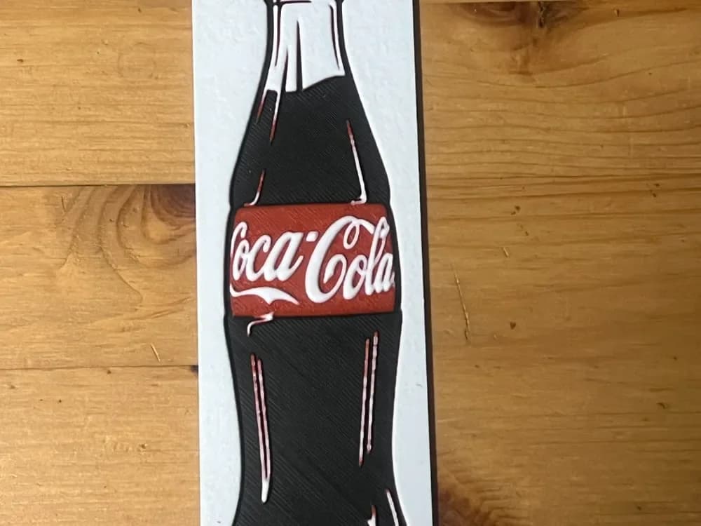 Coca-Cola bookmark by Morganja HueForge model: Coca-Cola bookmark by Morganja