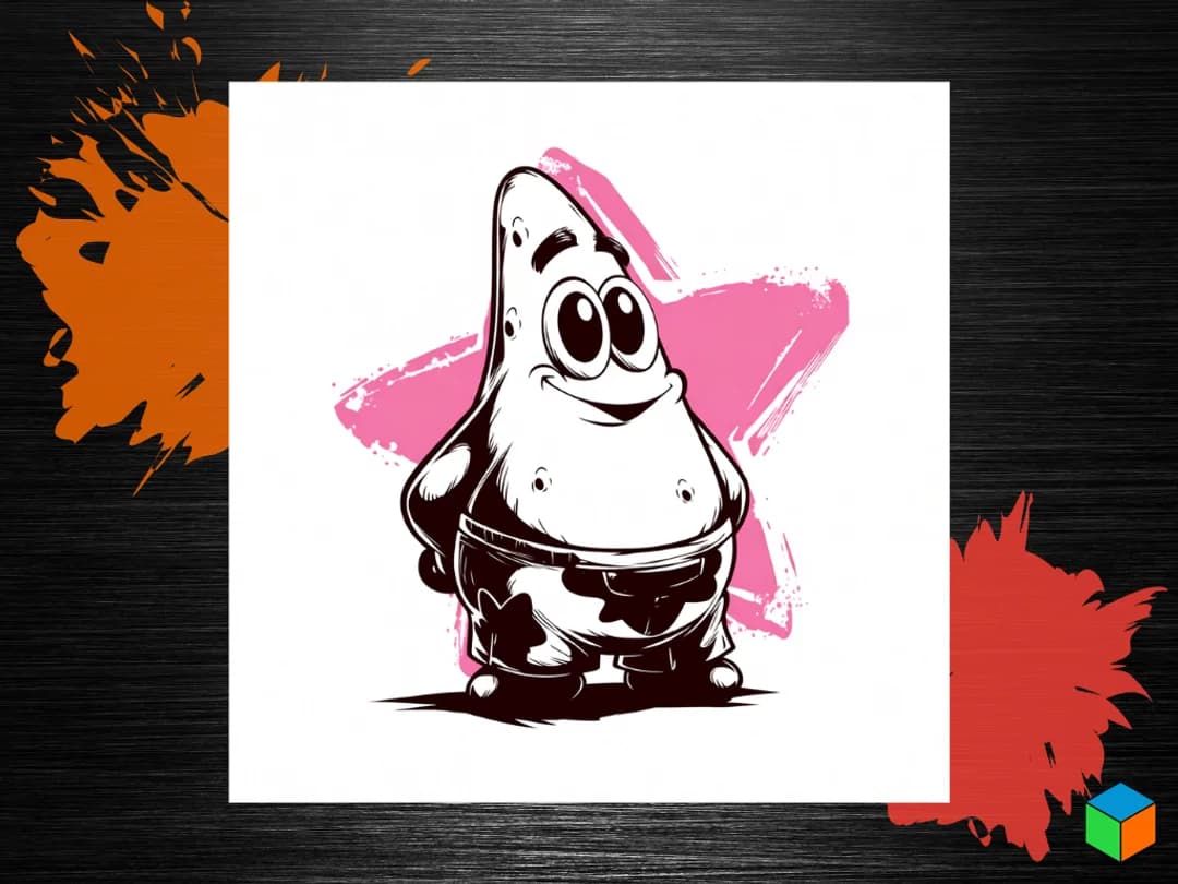 Patrick Star by 3D Prints By Vic HueForge model: Patrick Star by 3D Prints By Vic