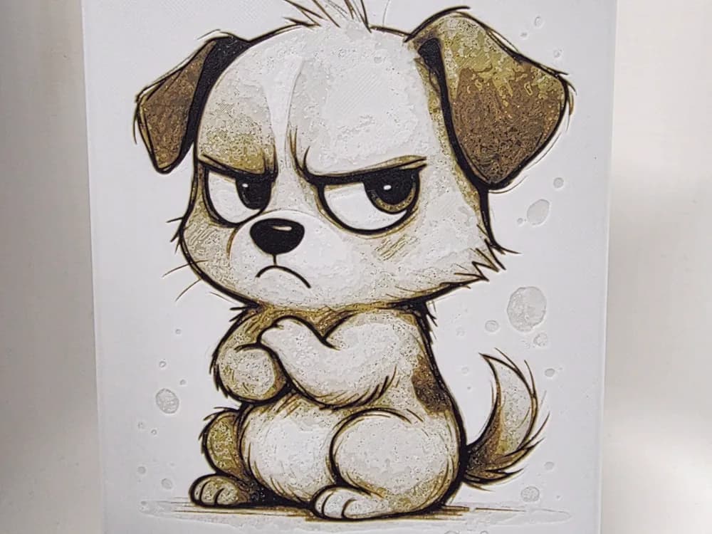 Jealous Puppy Hueforge by Morganja HueForge model: Jealous Puppy Hueforge by Morganja