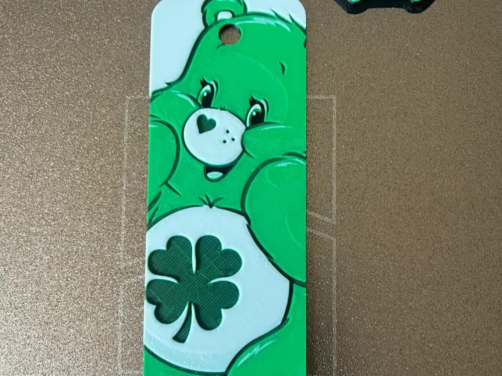 green care bear bookmark by Morganja HueForge model: green care bear bookmark by Morganja