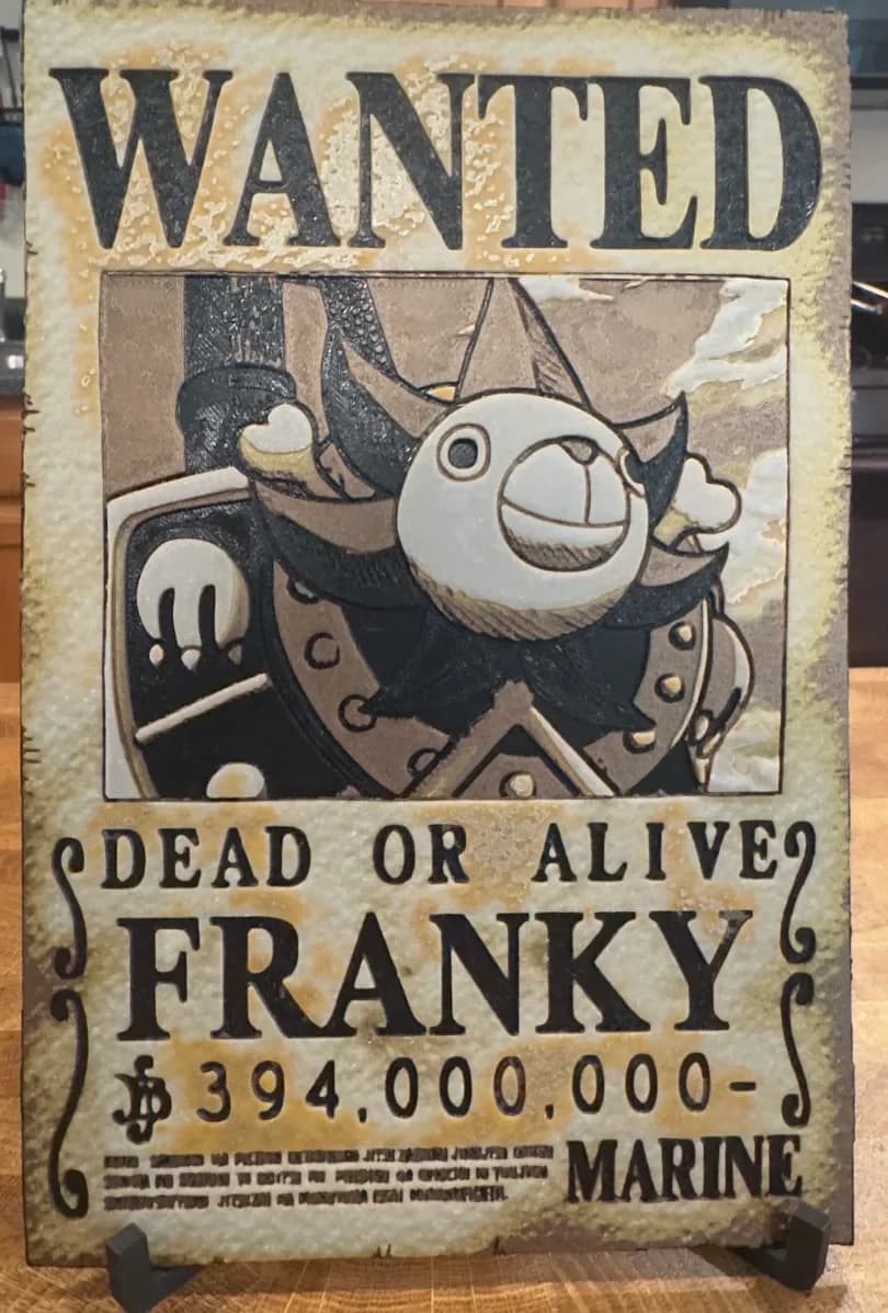 One Piece - Franky Wanted Poster One Piece - Franky Wanted Poster