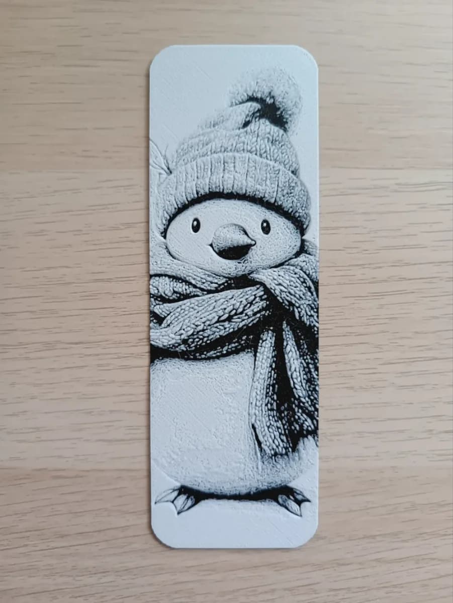 Penguin Snowman Bookmark Penguin Snowman Bookmark