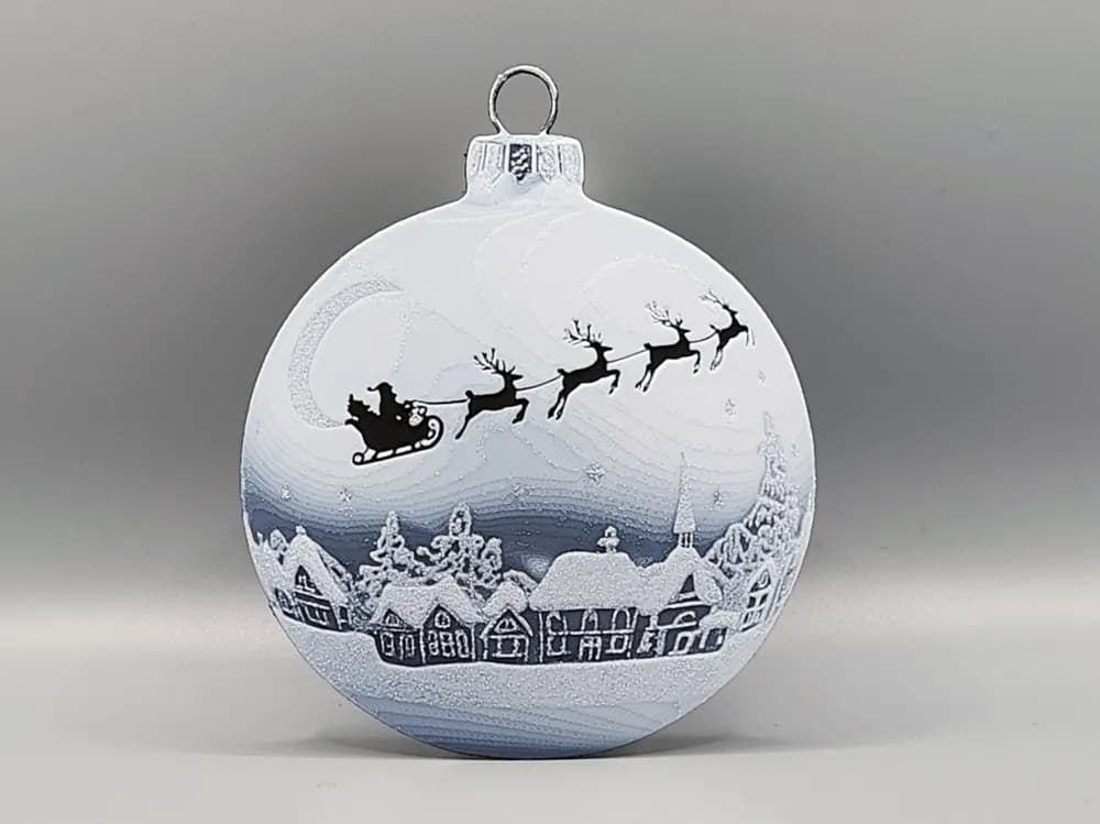 Santa’s Midnight Flight Christmas Tree Ornament Santa’s Midnight Flight Christmas Tree Ornament