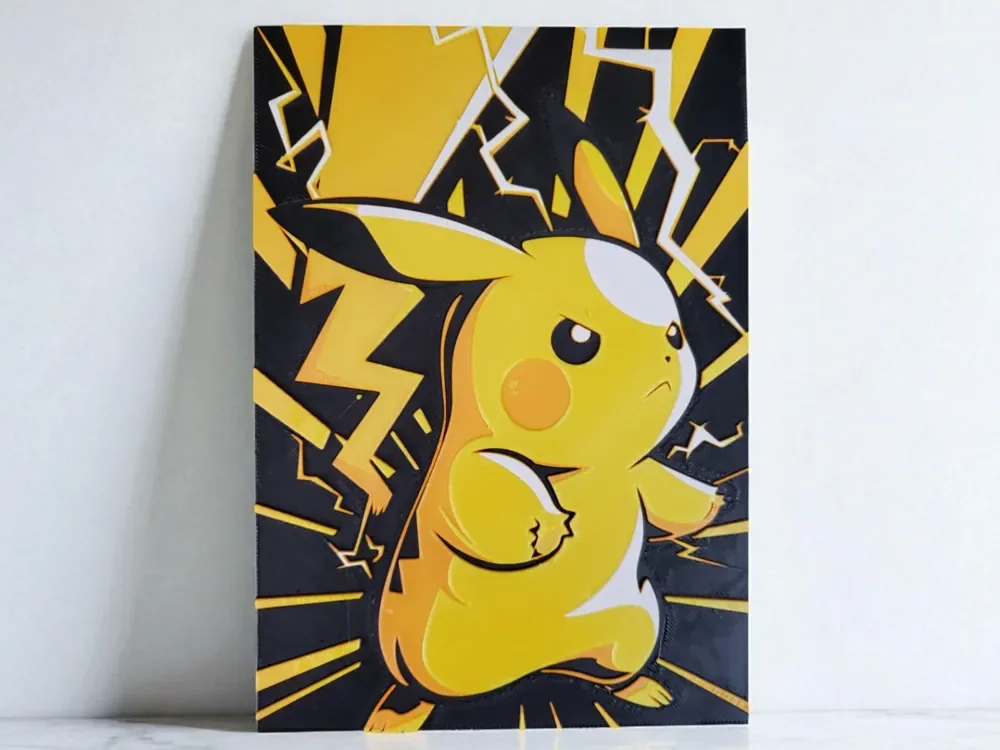 Hueforge Pikachu by Luckyfer HueForge model: Hueforge Pikachu by Luckyfer
