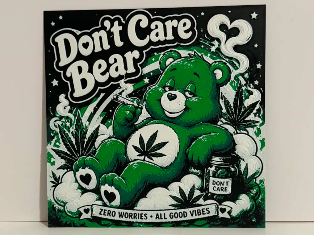 Don't Care Bear Hueforge by Magnolia Crafts HueForge model: Don't Care Bear Hueforge by Magnolia Crafts