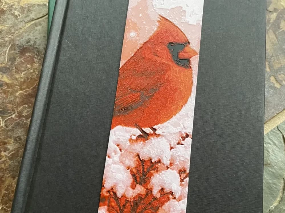 Cardinal Bookmark 2 by 3D_Forged HueForge model: Cardinal Bookmark 2 by 3D_Forged