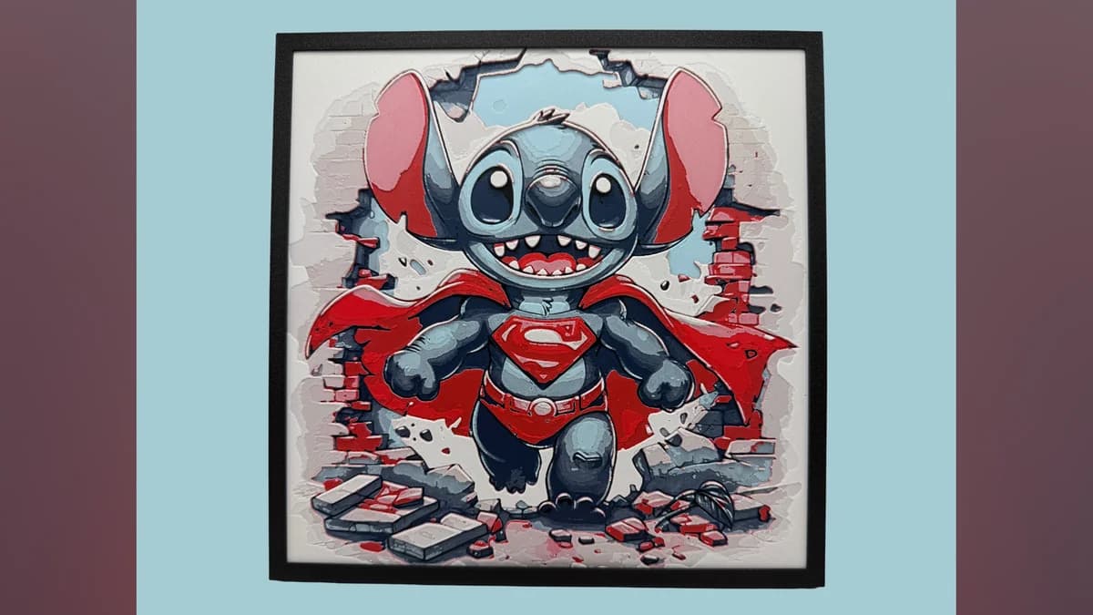 December Exclusive #2 - Stitch - Superman Cosplay by Canadian Gamer HueForge model: December Exclusive #2 - Stitch - Superman Cosplay by Canadian Gamer