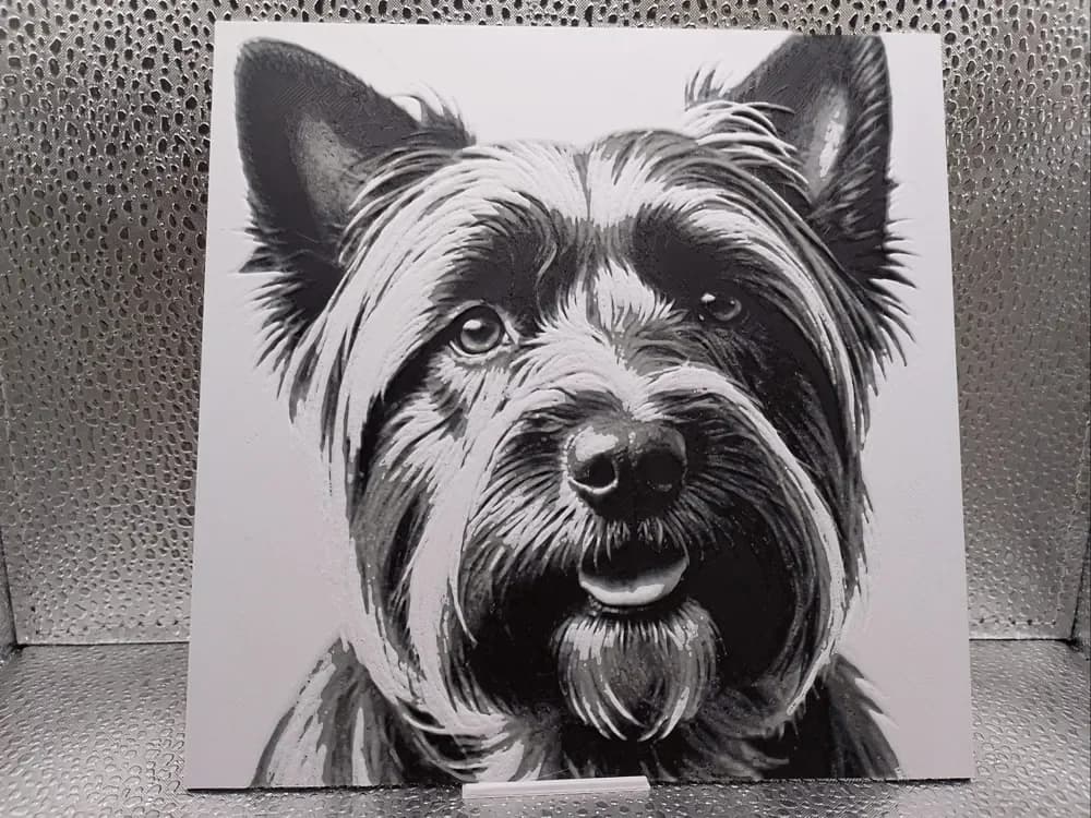 Skye Terrier Hueforge by Borishotch Industries HueForge model: Skye Terrier Hueforge by Borishotch Industries