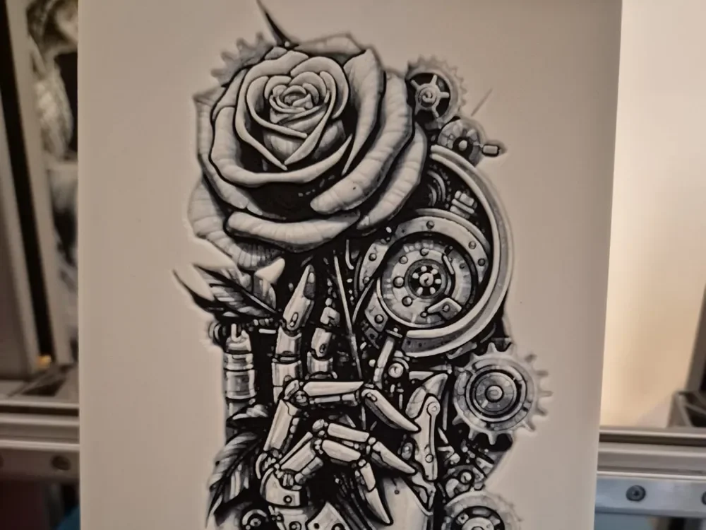 mechanical rose hueforge by Buntsta HueForge model: mechanical rose hueforge by Buntsta