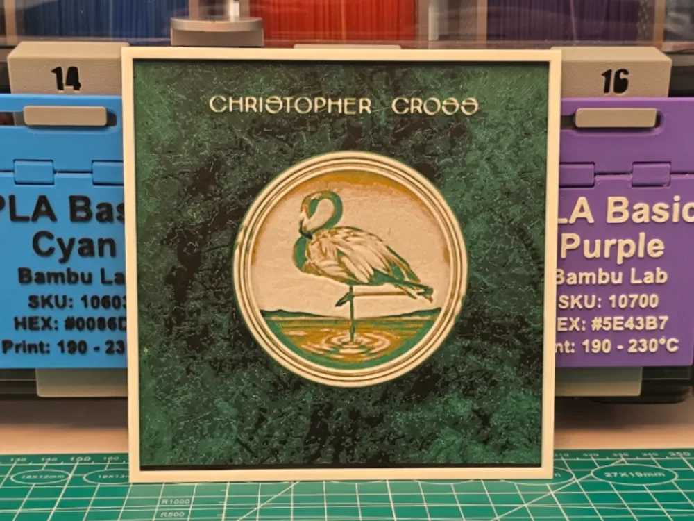 Christopher Cross "Christopher Cross" Album Art by Lumpy3D HueForge model: Christopher Cross "Christopher Cross" Album Art by Lumpy3D