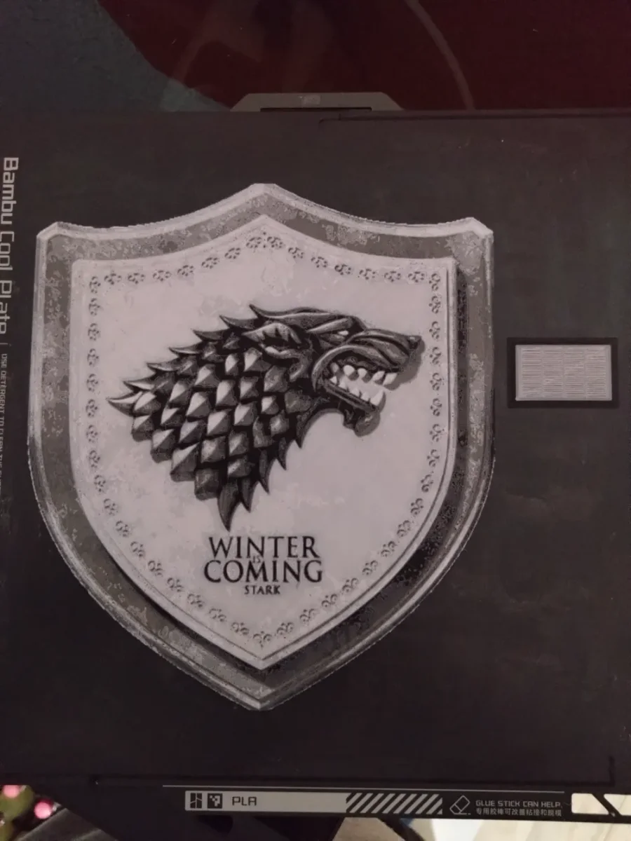 GOT House Stark (Hueforge) by Asgar3D HueForge model: GOT House Stark (Hueforge) by Asgar3D