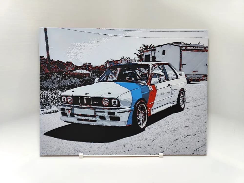 BMW M3 E30 - Hueforge by BeaN HueForge model: BMW M3 E30 - Hueforge by BeaN