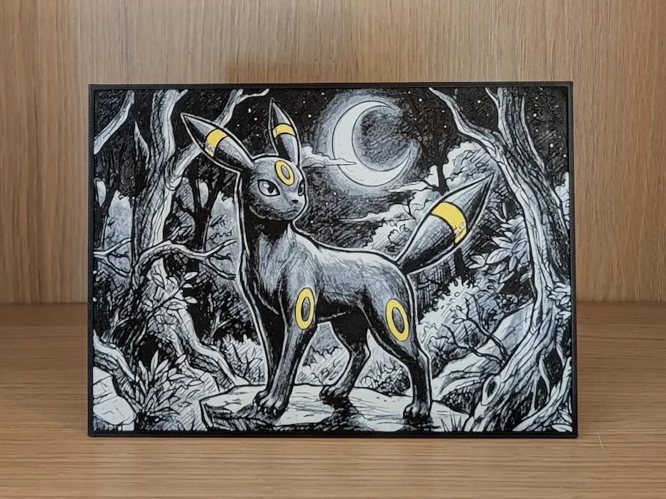 Umbreon Hueforge & Frame by Nextopia HueForge model: Umbreon Hueforge & Frame by Nextopia