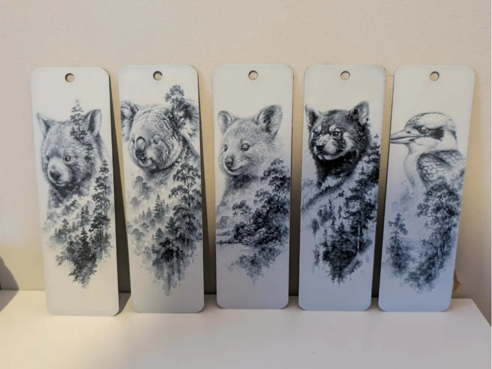 Set of 5 aussie animal bookmarks Set of 5 aussie animal bookmarks