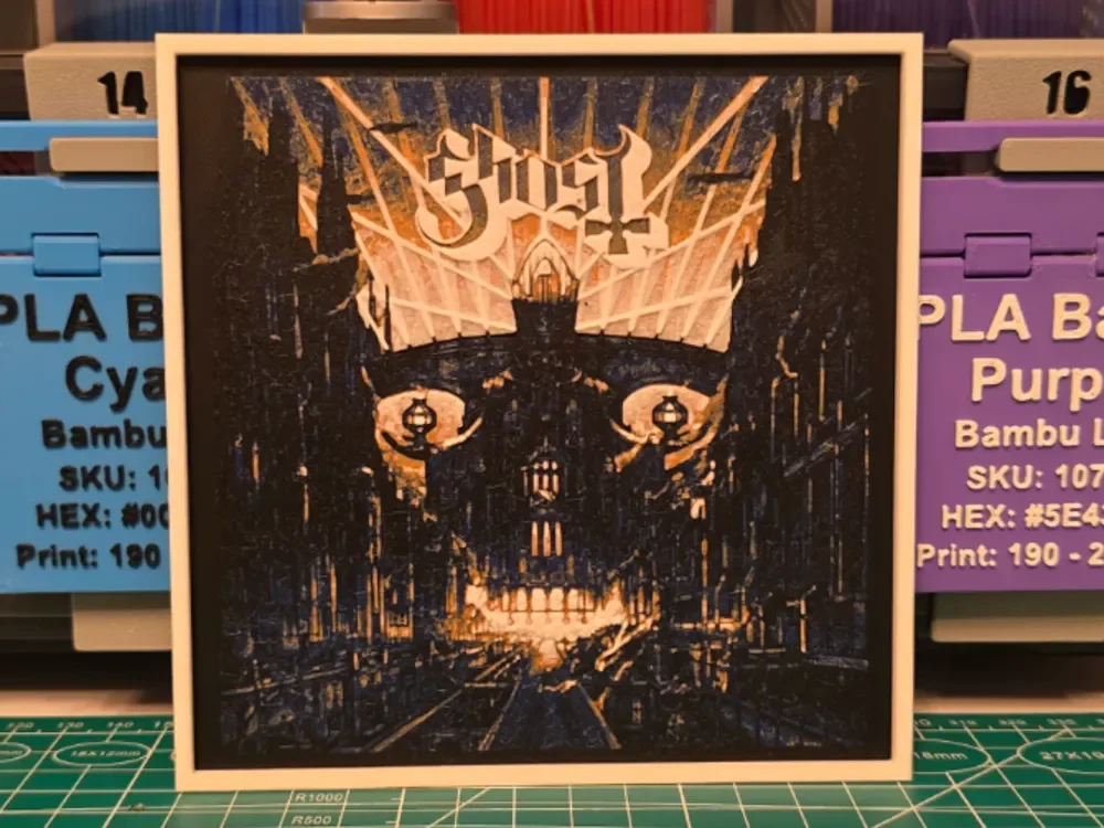 Ghost "Meliora" Album - Hueforge Art by Lumpy3D HueForge model: Ghost "Meliora" Album - Hueforge Art by Lumpy3D