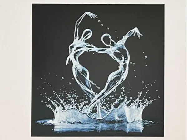 Water Dancers by 3djd HueForge model: Water Dancers by 3djd