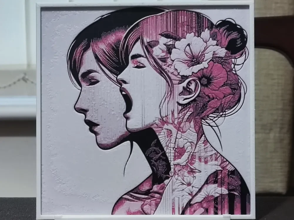 Screaming In Silence - HueForge 3 Color Screaming In Silence - HueForge 3 Color