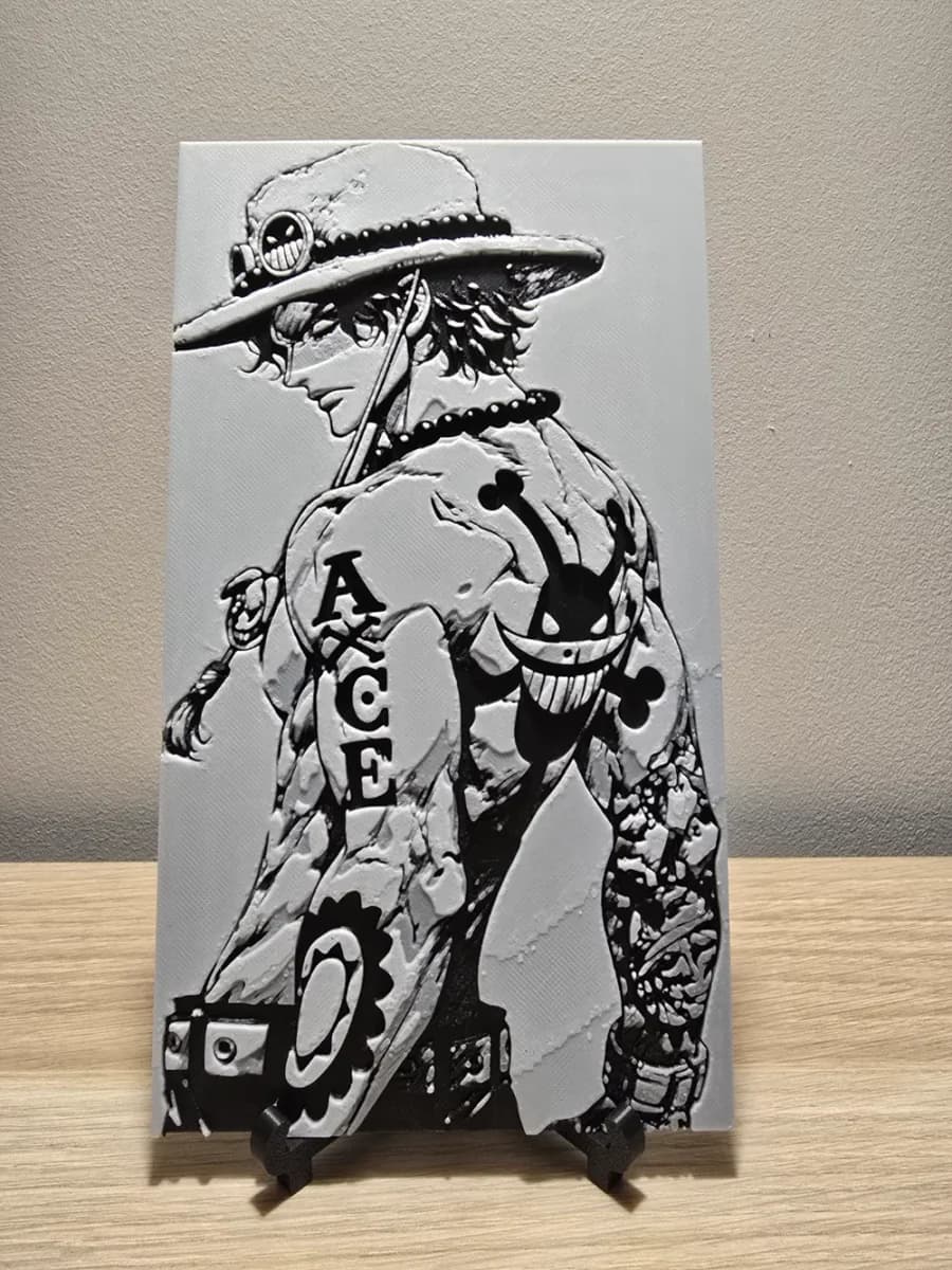 Ace One piece Hueforge by Kactus Fpv HueForge model: Ace One piece Hueforge by Kactus Fpv