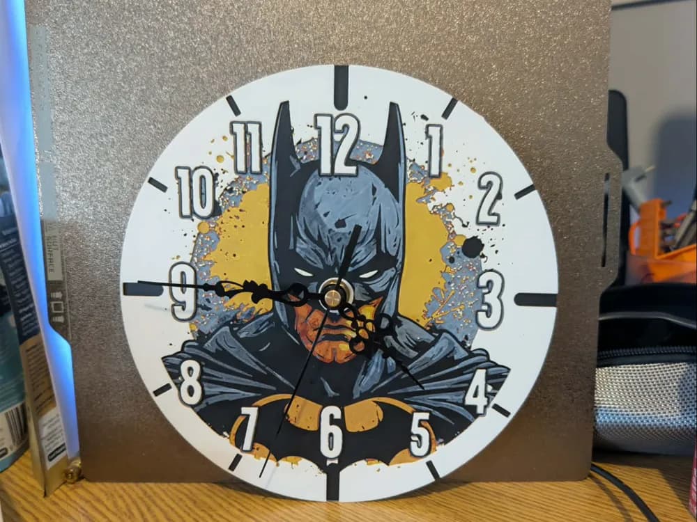 Batman clock by 3dGlow HueForge model: Batman clock by 3dGlow