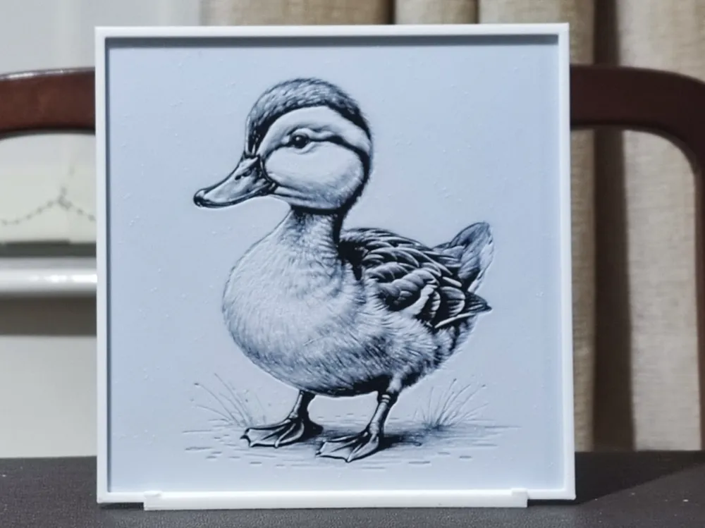 Duck - HueForge 2 Color by BoDad HueForge model: Duck - HueForge 2 Color by BoDad