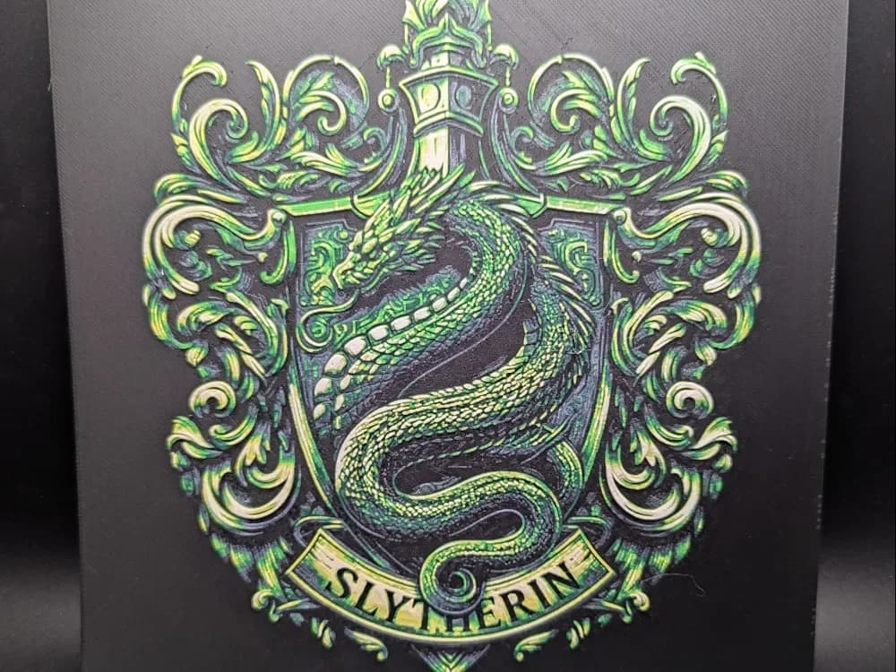 HueForge model: Slytherin Hueforge by the_bearded_jedi