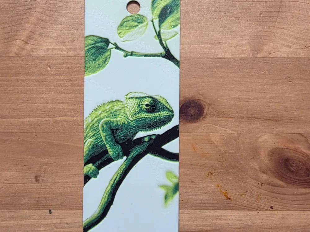 chameleon Bookmark by Morganja HueForge model: chameleon Bookmark by Morganja