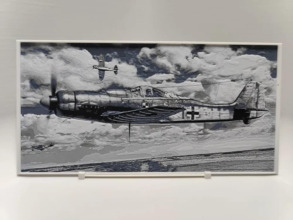 HueForge model: Focke-Wulf Fw 190 D-9 – Hueforge by BeaN