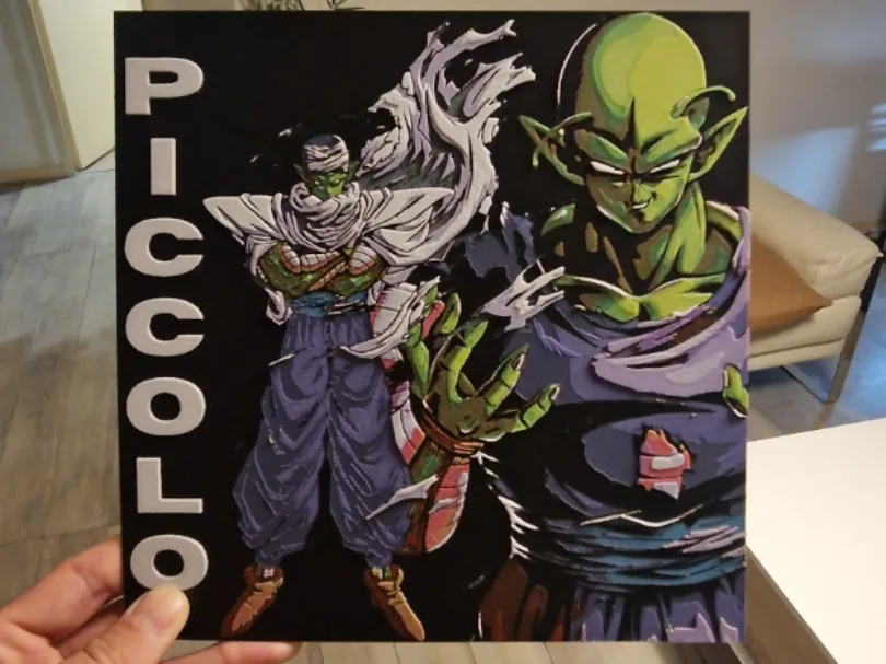 Piccolo Hueforge - Dragon Ball by Dakiren HueForge model: Piccolo Hueforge - Dragon Ball by Dakiren