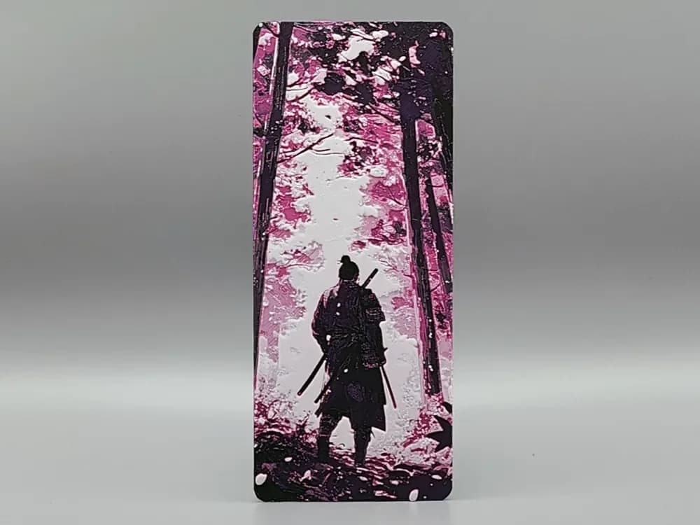 The Ronin Walks Alone Bookmark by Sarge HueForge model: The Ronin Walks Alone Bookmark by Sarge