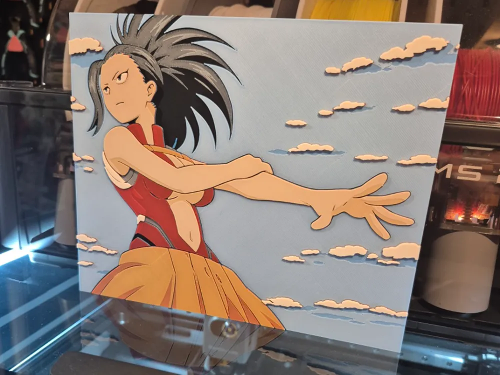 My Hero Academia - Momo Yaoyorozu MHA Hueforge by Glitch Kitten HueForge model: My Hero Academia - Momo Yaoyorozu MHA Hueforge by Glitch Kitten